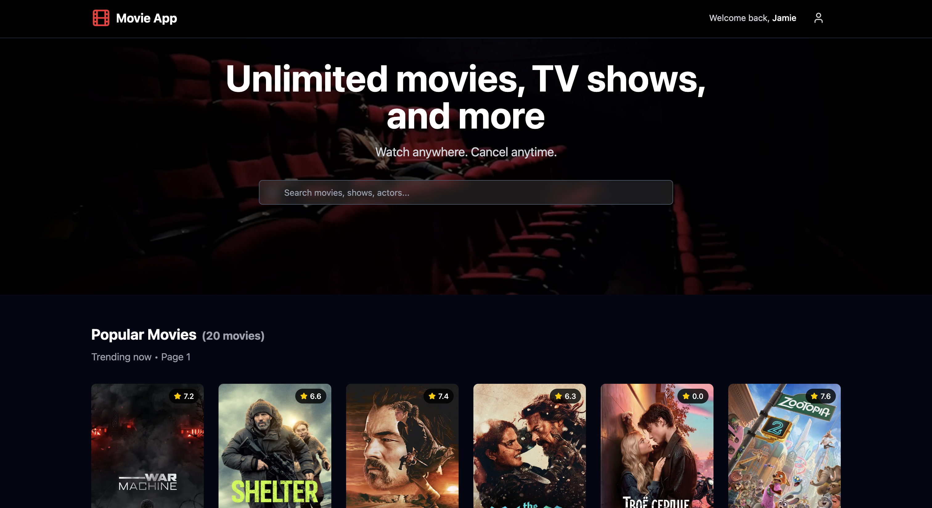 Movie App - Browse and discover movies